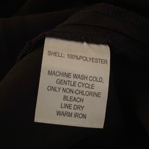 NWOT House Of Harlow stunning black spaghetti strap dress w/ruching & slit side - Picture 12 of 12